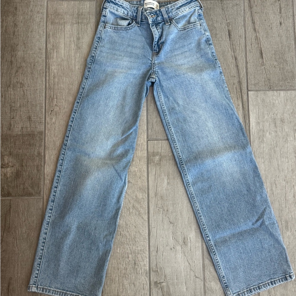 abercrombie kids light blue jeans